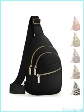 Corduroy Crossbody Sling Bag Weather-Resistant Small Shoulder Purse